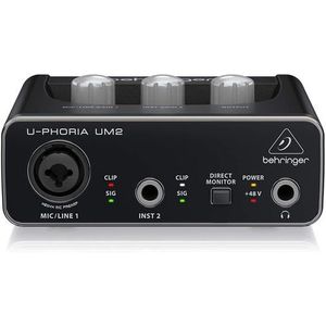 Behringer U-PHORIA UM2 Audiophile USB Audio Interface (CHEAP SOUNDCARD)