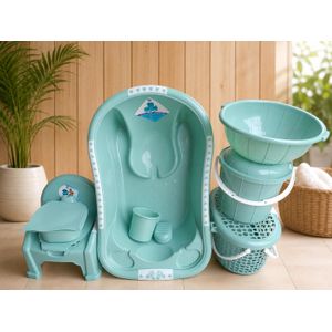 7pcs Unique Baby Bath Tub Set