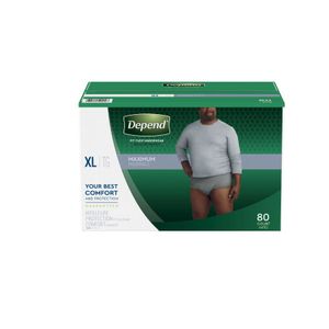 Depend Fit-Flex Extra Large Maximum Absorbency Underwear For Women, 80 Ct.