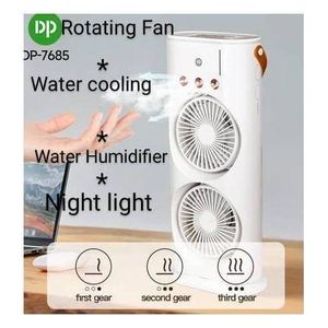 Dp Rechargeable Rotating Fan With Humidifiers And Night Light