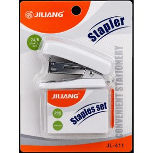 Mini Stapler Set – Portable Office Stapler with 24/6 Staples (400pcs)..(NO SPECIFIC COLOR!)