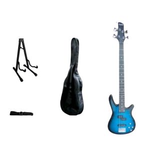 4 String Electric Bass guitar with Stand Bag and Belt 