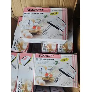 260W Electric Hand Mixer – 7-Speed Kitchen Cake Mixer with Stainless Steel Beaters & Dough Hooks