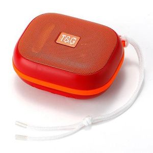 T&G TG-394 Mini Blue-tooth Waterproof Speakers with FM Radio Support TF/USB Functions Portable Woofer Bass Colors Speakers(RED)