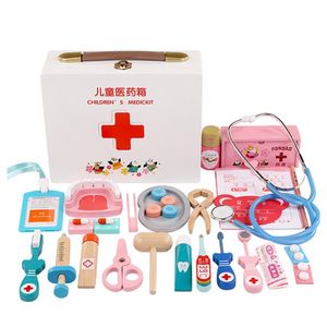 1Set Plastic Doctor Toys for girls Medical Kit Medicine Box For