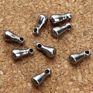 10pcs Stainless Steel Wire Rope Thread Cord Metal Crimps End Caps for  Necklace Bracelet Jewelry Making JS316 