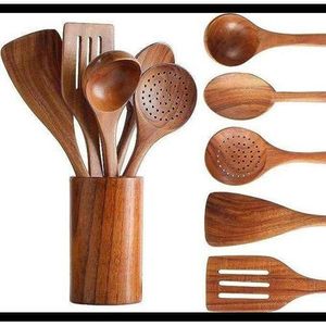 High Quality Non Stick Wooden Spoon Set