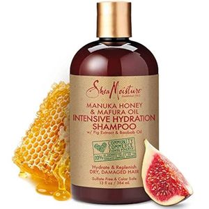 Shea Moisture  Manuka Honey & Mafura Oil Intensive Hydration Shampoo. 