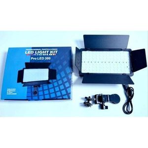 Professional Photo & Video LED Light Kit Led-300 with Clip
