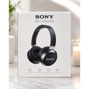 Sony WH-XB059N Active Noise Cancellation Wireless Bluetooth Over Ear Headphones with Mic, Adaptive Sound Control, Quick Charge, - up to 50 Hours Battery Life with Quick Charge, On-ear style