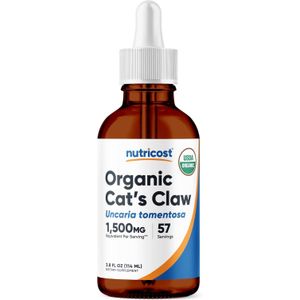 Nutricost Organic Cat's Claw Liquid Drops – 3.8 fl oz (115ml)