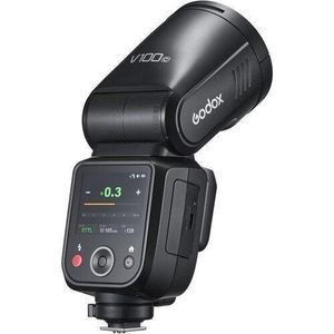 Godox Godox-V100 TTL Camera Flash Speedlite - Rechargeable Li-ion Flash for DSLR Camera (Black)