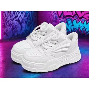 TTY Chunky All White Sneakers For Ladies 