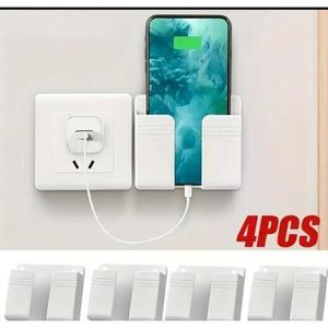 4PCS Wall Phone / Remote Holder Remote Storage Wall Hanger