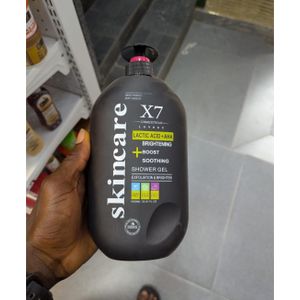 Skincare X7 Lactic Acid +AHA Brightenin Boost Soothing Shower Gel 