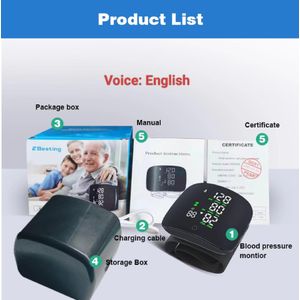 Bp Wrist Digital Blood Pressure Monitor Machine 