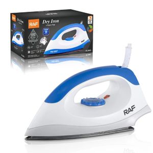 RAF 1200W Electric Dry Iron – Premium Non-Stick Soleplate – Precise Temperature Control – R.1210