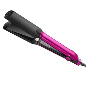 Professional Flat Iron Hair Straighteners Flat Iron with 4 Level LED Temperature Adjustment - Pink/Black