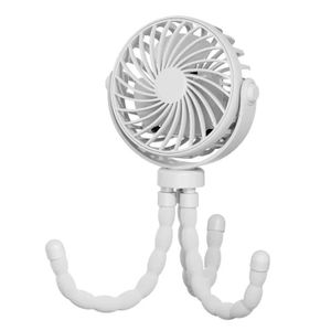 Genera Portable Octopus Fan, 3-Speed Rechargeable Mini Clip Fan with Flexible Tripod, LED Light, USB for Stroller, Car, Travel