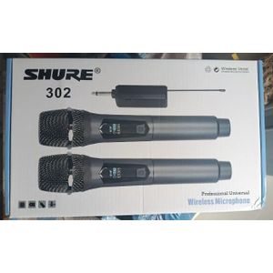 Sure Dual Wireless Microphone System with Receiver – Handheld Dynamic Microphone Set