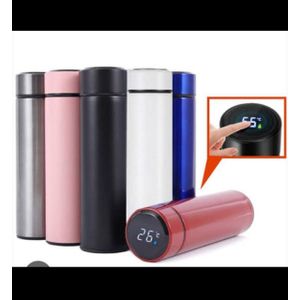 Smart Temperature Display Vacuum Flask - 500ml Stainless Steel Thermos Water Bottle (Hot & Cold)