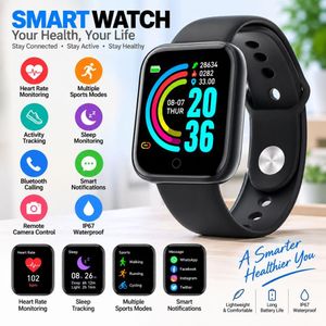 Smart Watch with 1.3 Inch Touch Screen, Bluetooth Fitness Tracker Sports Watch with Activity Sleep and Heart Rate Monitoring