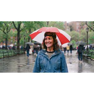Gold Star Umbrella hat with elastic headband, UV sunlight protection - 1PC RANDOM coloure