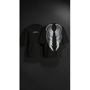Angel Wings Graphic Oversized T-Shirt XL