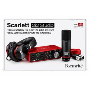 Focusrite Scarlett 2i2 Studio 3rd Generation Audio Recording Bundle