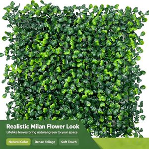 40x60 cm high-density artificial Milan grass wall panel, suitable for indoor and outdoor artificial plant wall decoration.