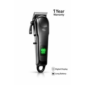 itel Professional Hair Clipper – Rechargeable Electric Clipper with Digital Display, Long Battery, Sharp Blades for Barbers & Home Use