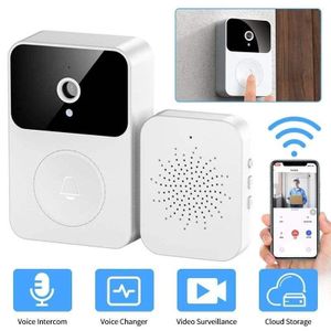 Dou-color Smart Video Doorbell Camera Wireless Home Security HD Night Vision Two-Way Audio Anti-Theft Alarm Door Bell Kit