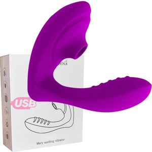 Mary Sucker Wearable Vibrator 2in1 Double Pleasure Dildo