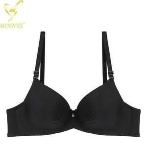 BINNYS Bras for Women C Cup Silicone Bra Nylon Solid Full Cup To