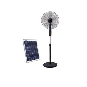Binatone 4-Way Operation AC-DC-Solar-Inverter Stand Fan – AD-1601  + Free 30W solar Panel