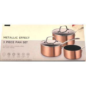 Michelangelo MICHELANGELO Nonstick 1Qt & 2Qt Copper Sauce Pan Set