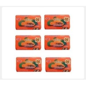 Asante papaya and honey soap 6pcs