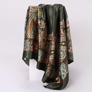 Women pattern silk scarf big size 