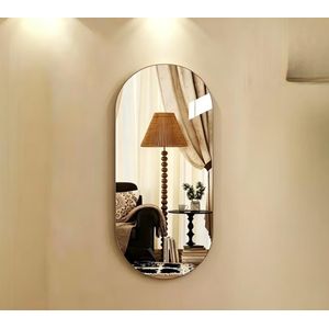 Clo High-definition Scratch-resistant Non-deforming Acrylic Mirror Wall-mounted Self-adhesive Full-length Dressing Mirror Household High-definition Makeup Mirror for Girls' Bedrooms High-quality Fitting Mirror Internet-famous Mirror 