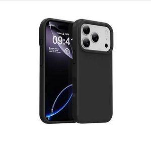 Silicone Pad iPhone 17 Pro Max Phone Case & Pouch With Camera Protection - Scratch Resistance, Shockproof Protective Case - ( Black )