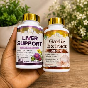 Duozi LIVER SUPPORT & Garlic extract 2pcs