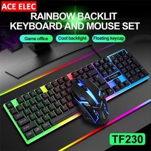 Wolf TF230 Wired Gaming Keyboard With Background Light & Mouse