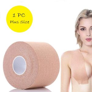 Mr. Diy Plus Size Adhesive Invisible Bra Uplift Waterproof DIY Breast Tape  1 Pcs