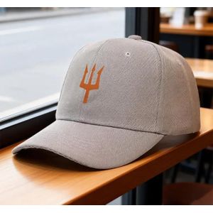 Adjustable Golden Design  Face Cap: Ash 