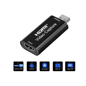 Original 4K USB 3.0 and 2.0 Video Capture Card HDTV 1080P 60Hz HD Video Recorder Grabber For PS4 TikTok, Youtube, Facebook, Church, Office, Podcast, PS4 & 5 OBS Video Recording and Live Streaming, Easy Worship, PC, MacBook and Phone