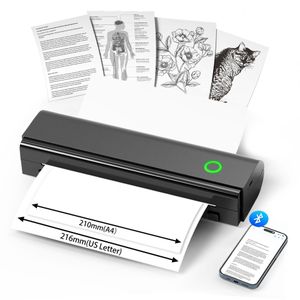 A4 Inkless Thermal Transfer Printer Rechargeable Wireless Portable Printer