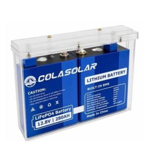 COLASOLAR 3.6KWh Transparent Lithium Battery (COLA SOLAR)- 12.8V  280AH