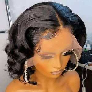 Soft Bouncy Curly Hair Wig With T Frontal