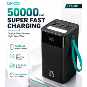 LINKCO 50000mAh 27W Fast Charging Powerbank with Bright Torch LKP-51Q