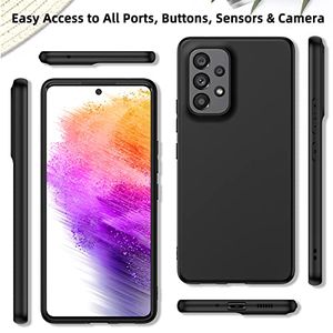 Samsung Galaxy A73 5G Anti-drop Silicon Back Case+Free Phone Ring